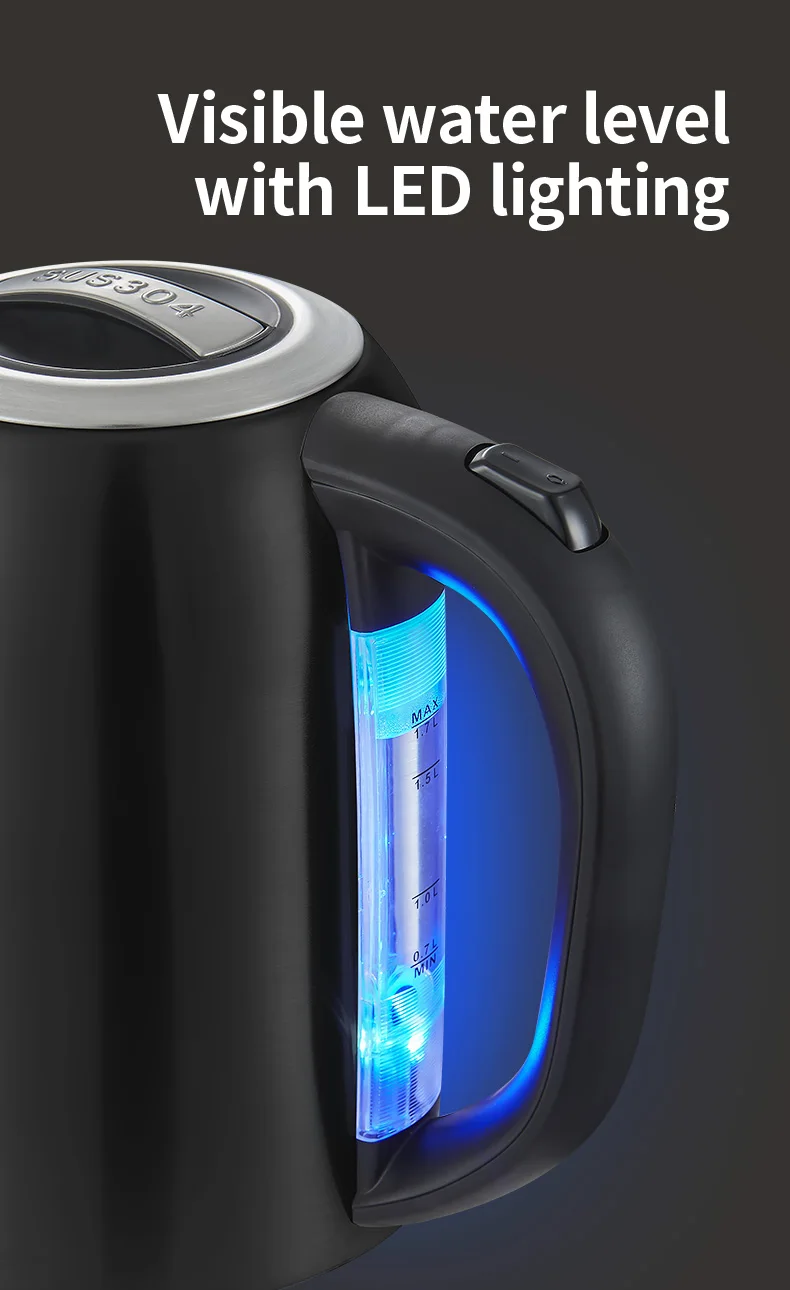 Kettle Set Toaster Set Stainless Steel 2 In 1 Electric Kettle And