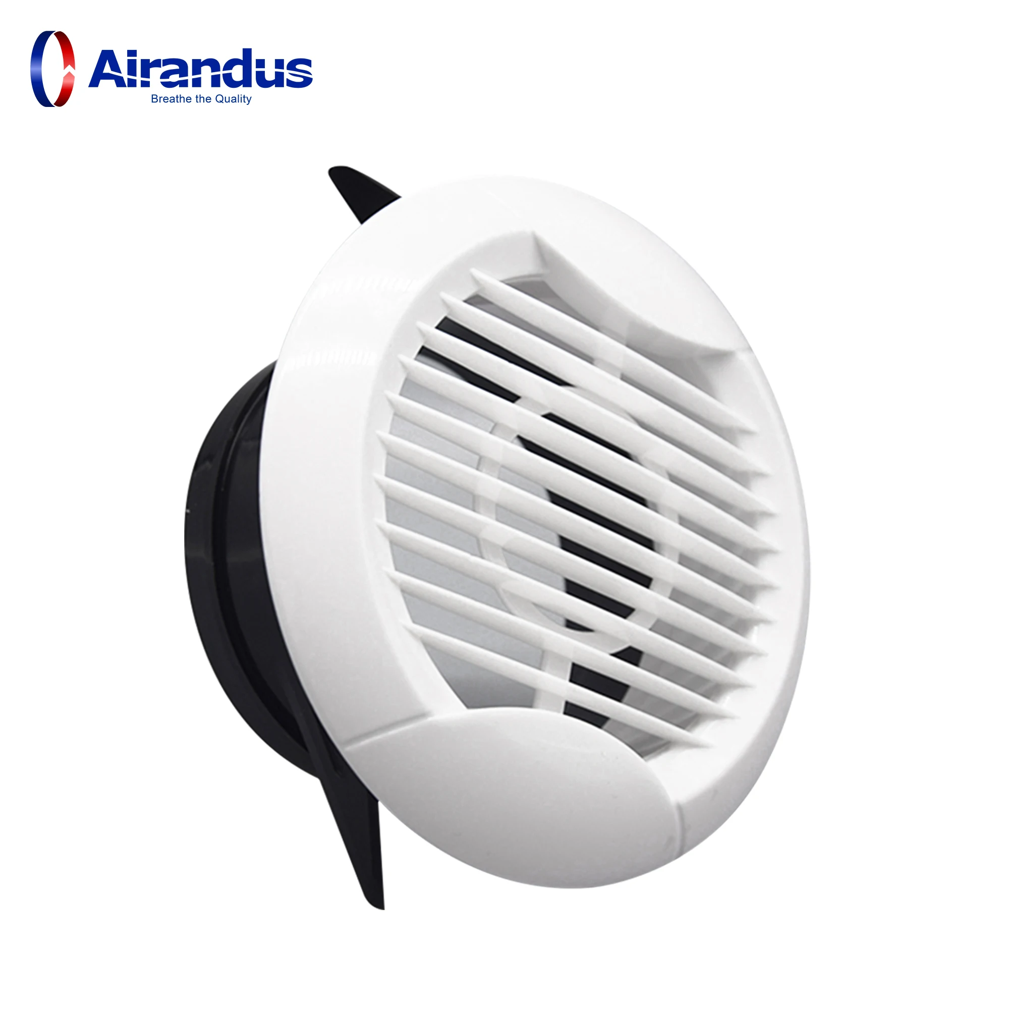 Hvac System Abs Plastic Air Vent Grille Diffuser Covers Round White Air ...