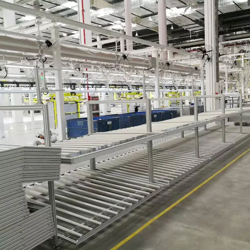Factory Custom Modular Aluminum Profile Shelving System Aluminum Storage Rack With Fluency Strips Bar