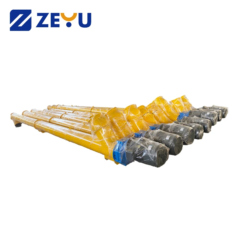 ZEYU Electric Motor Continuous Screw Conveyor for Cement