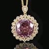 Pendentif rose séchée dorée avec chaîne Chopin