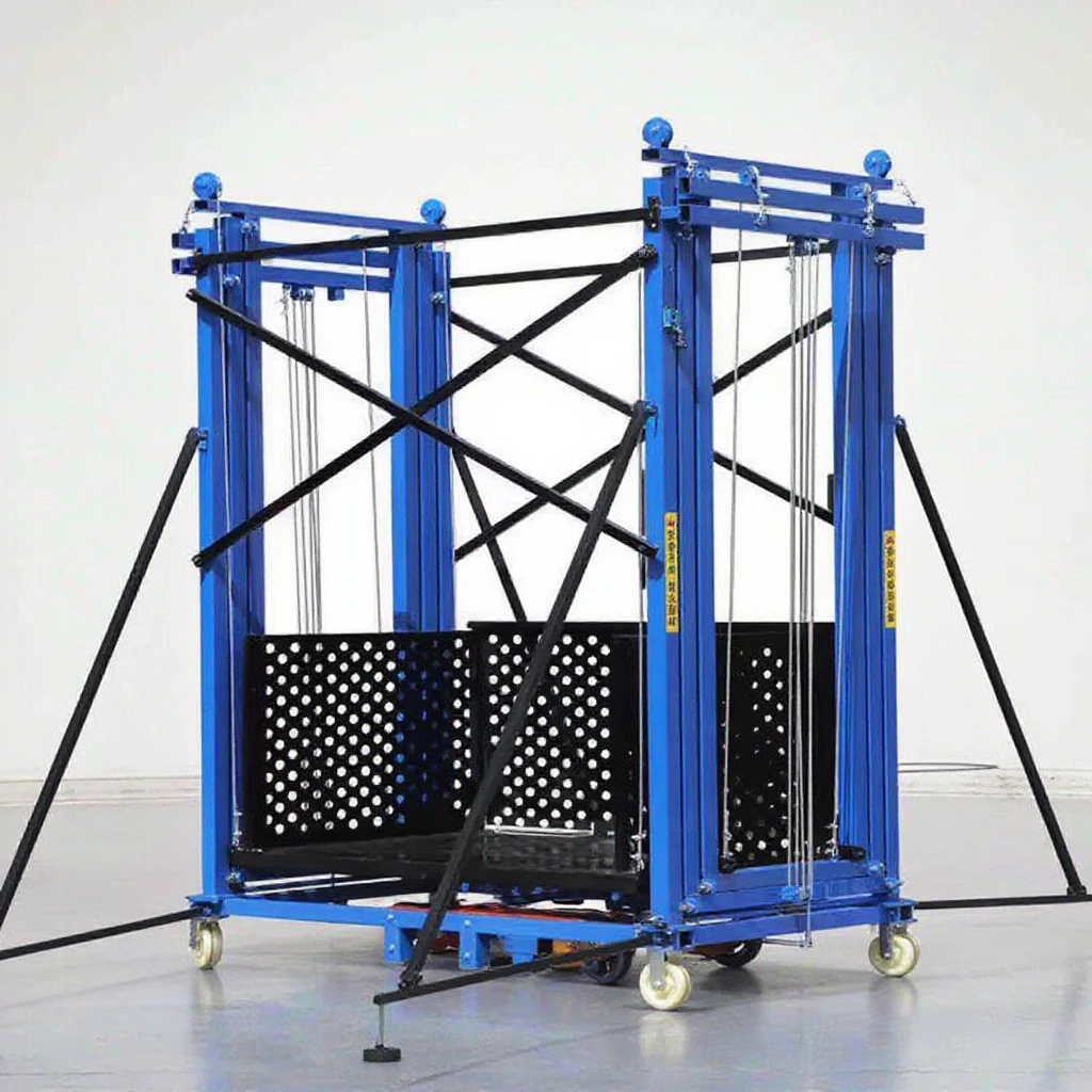 500kg Mobile Electric Scissor Scaffold Platform 3