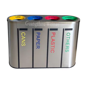 High Quality 160L Outdoor Stainless Steel Dustbin with Customized Logo Open Top Structure Best Sale
