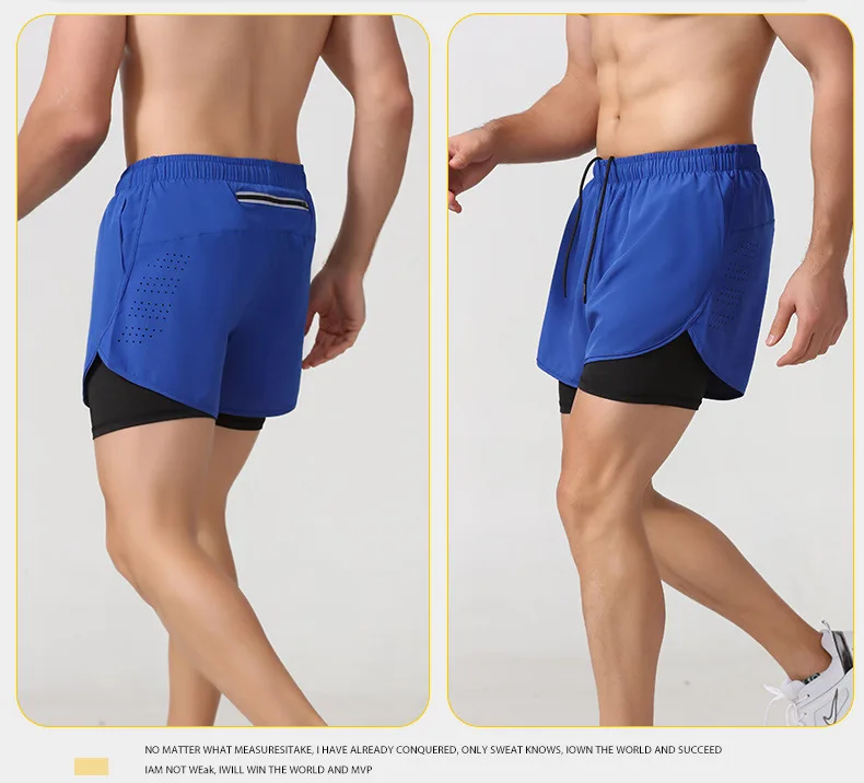 Großhandel Mesh-Shorts 2 in 1 Doppelschicht Track Loose Quick Dry Basketball-Training Sweat Gym Shorts Men4_voghion.com