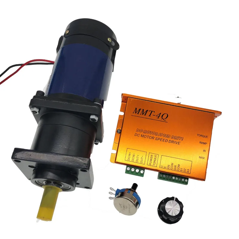 Small Size Gear Motor Rpm Dc 24 Volt 50W 70W 187Rpm 1:16 Reduction Ratio With Brushed Motor Controller