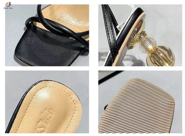 Новинка 2021 года; Босоножки из искусственной кожи на прозрачном каблуке с ремешком; Летние босоножки; Женские Босоножки на каблуке