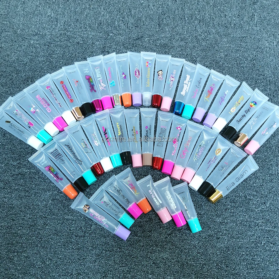 Empty 15ml Plastic Clear Lip Balm Bottle Packaging 15 Ml Lipgloss