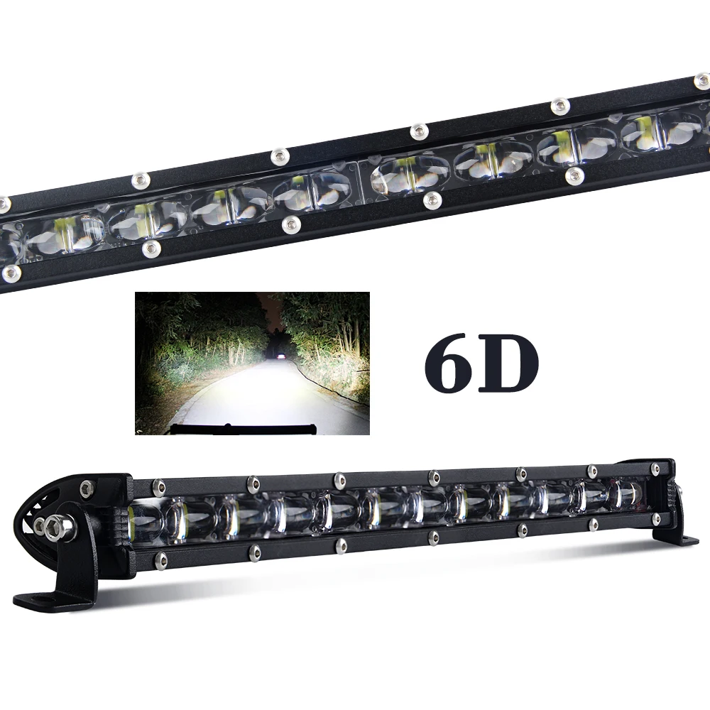 CE ROHS 4x4 светодиодная световая балка для грузовика 8 14 20 22 32 38 44 50 дюймов супертонкая 6D Однорядная