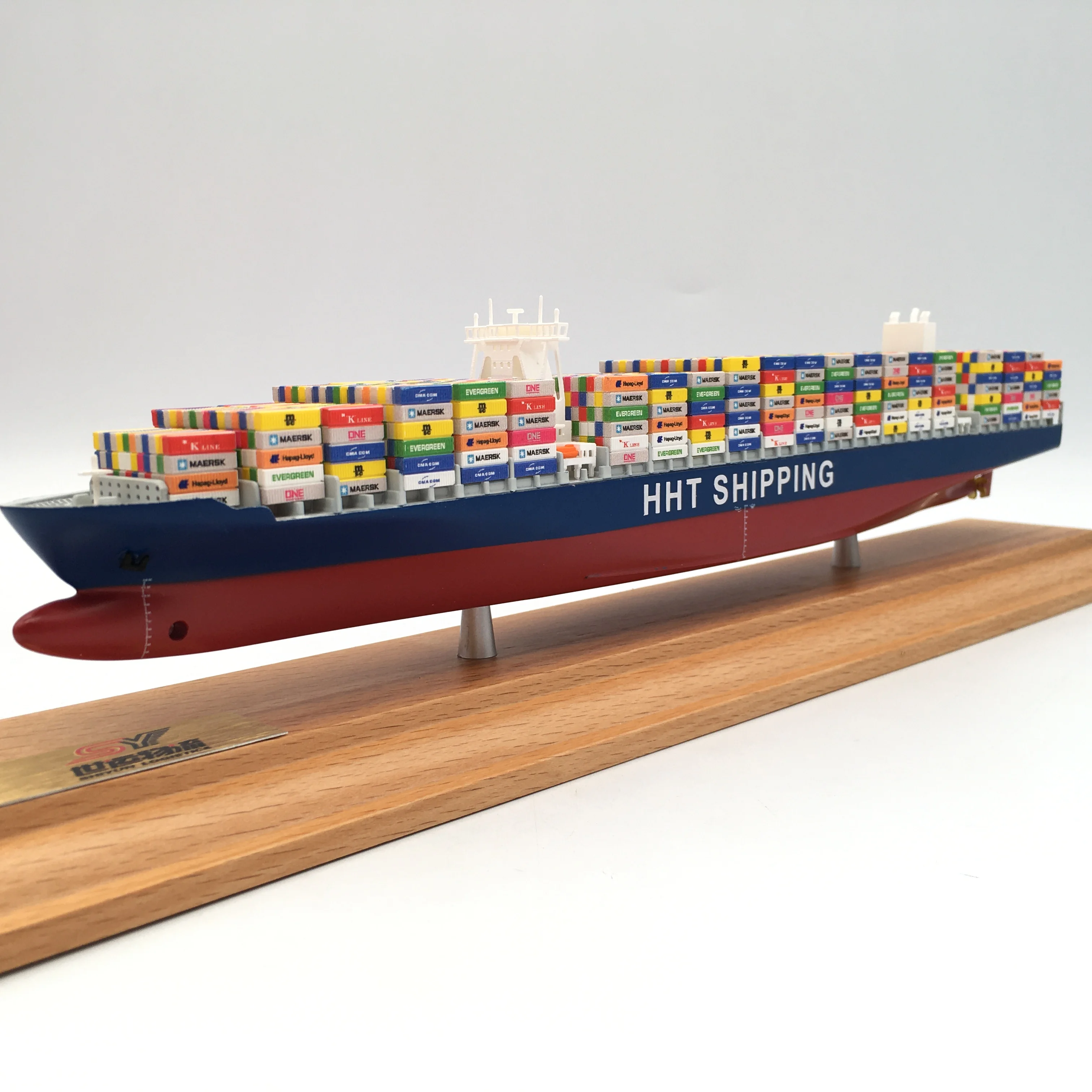 【A】O.A.S Factory's Handmade 1:1000 Scale Customized 35cm 17000TEU Container Ship Model for Shipping Gift Purpose