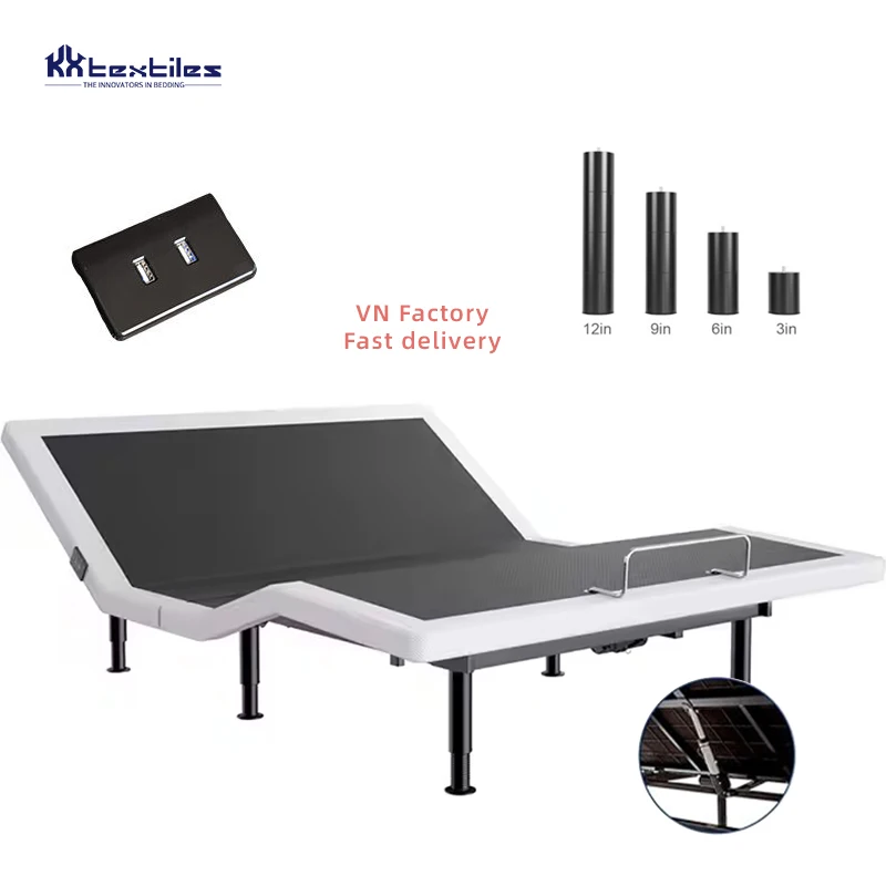 Two-year Warranty Modern Design Mul-funtional Quiet Okin Motor Electric Adjustable Bed Frame