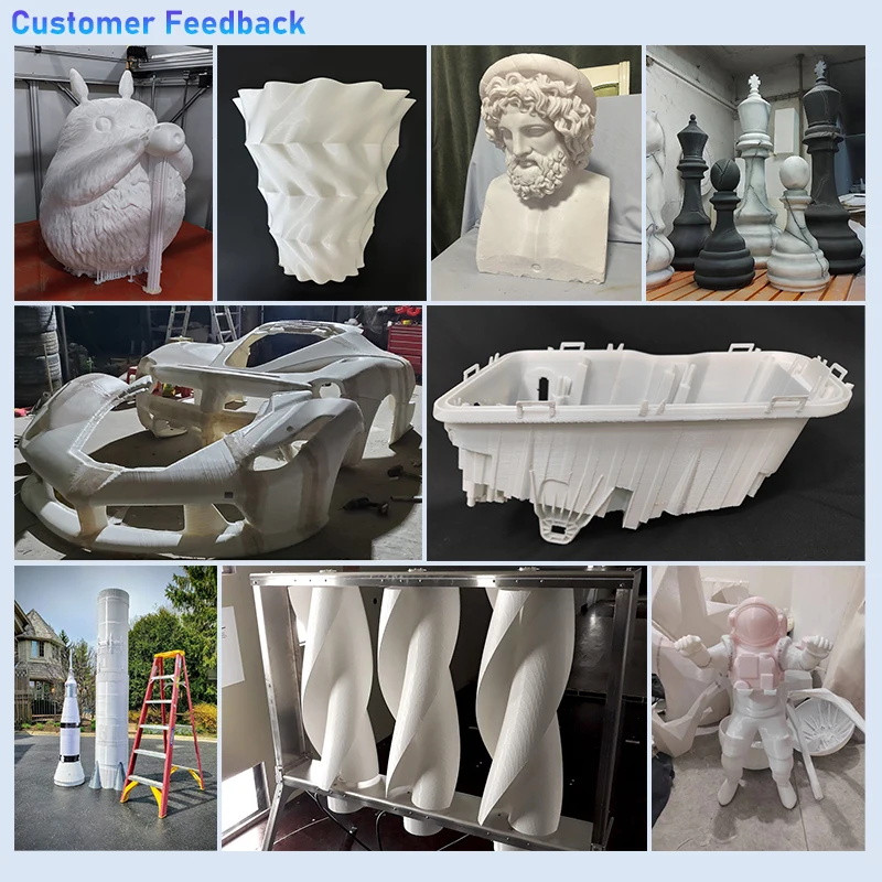 Large Format 2000mm Pla 3d Printer High Accuracy Car Part Furniture Sculpture 3d Printing Machine