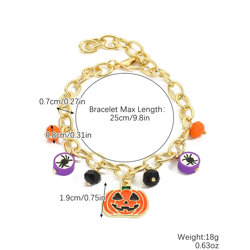Braccialetti e anelli fantasma a forma di zucca luminosa – Set da 5/10/20 pezzi per bambini, giocattoli con luce notturna per Halloween, articoli per feste che si illuminano al buio
