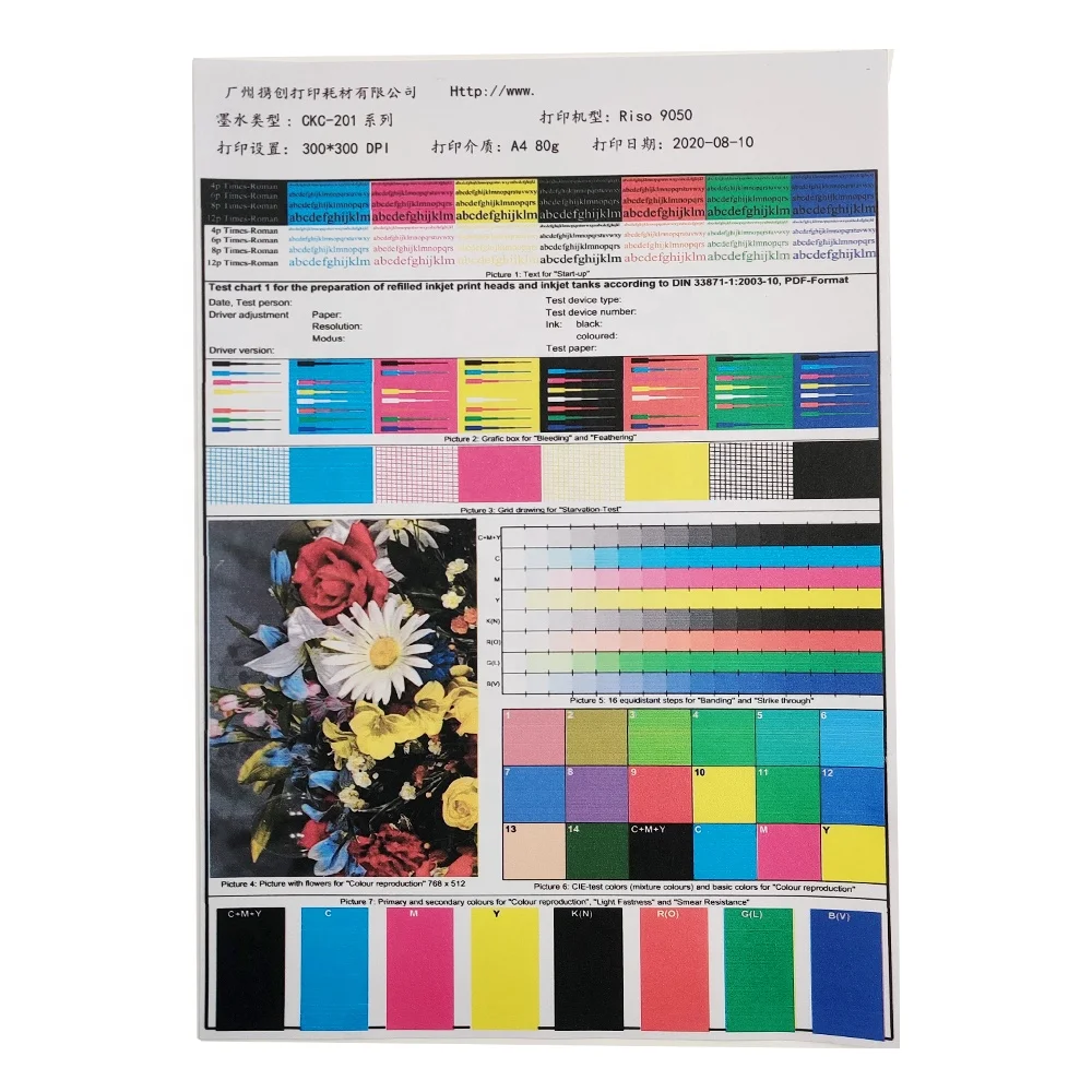 Comcolors GD 9630 Risos Ink Cartridge - High Quality Pigment