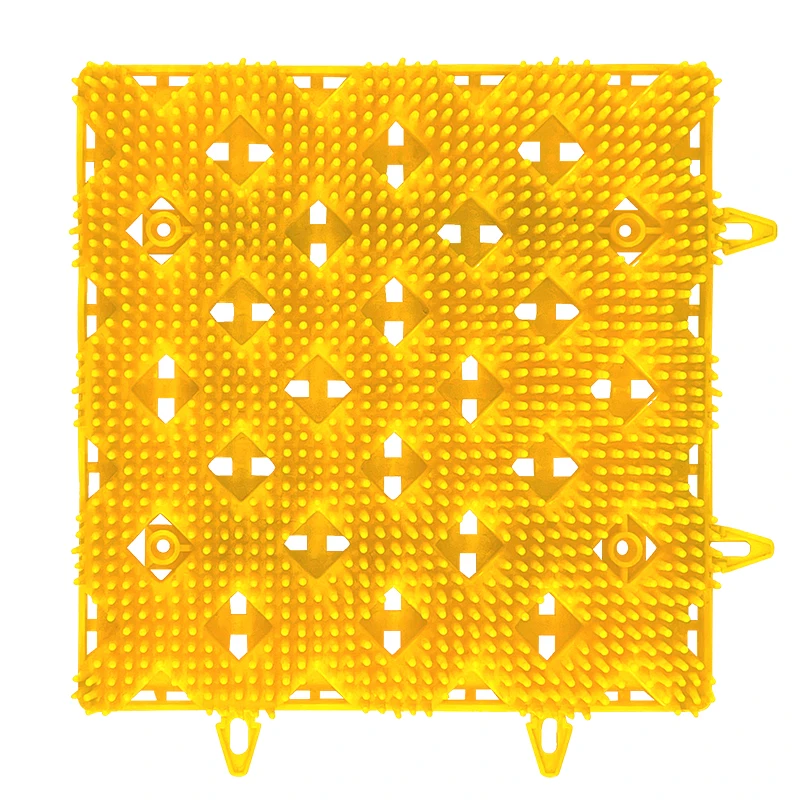 Artificial Colorful Interlocking Indoor Skiing Needle Mushroom Ski Tubby Slide Slope Carpet Mat for Dry Ski Slope Floor Tiles