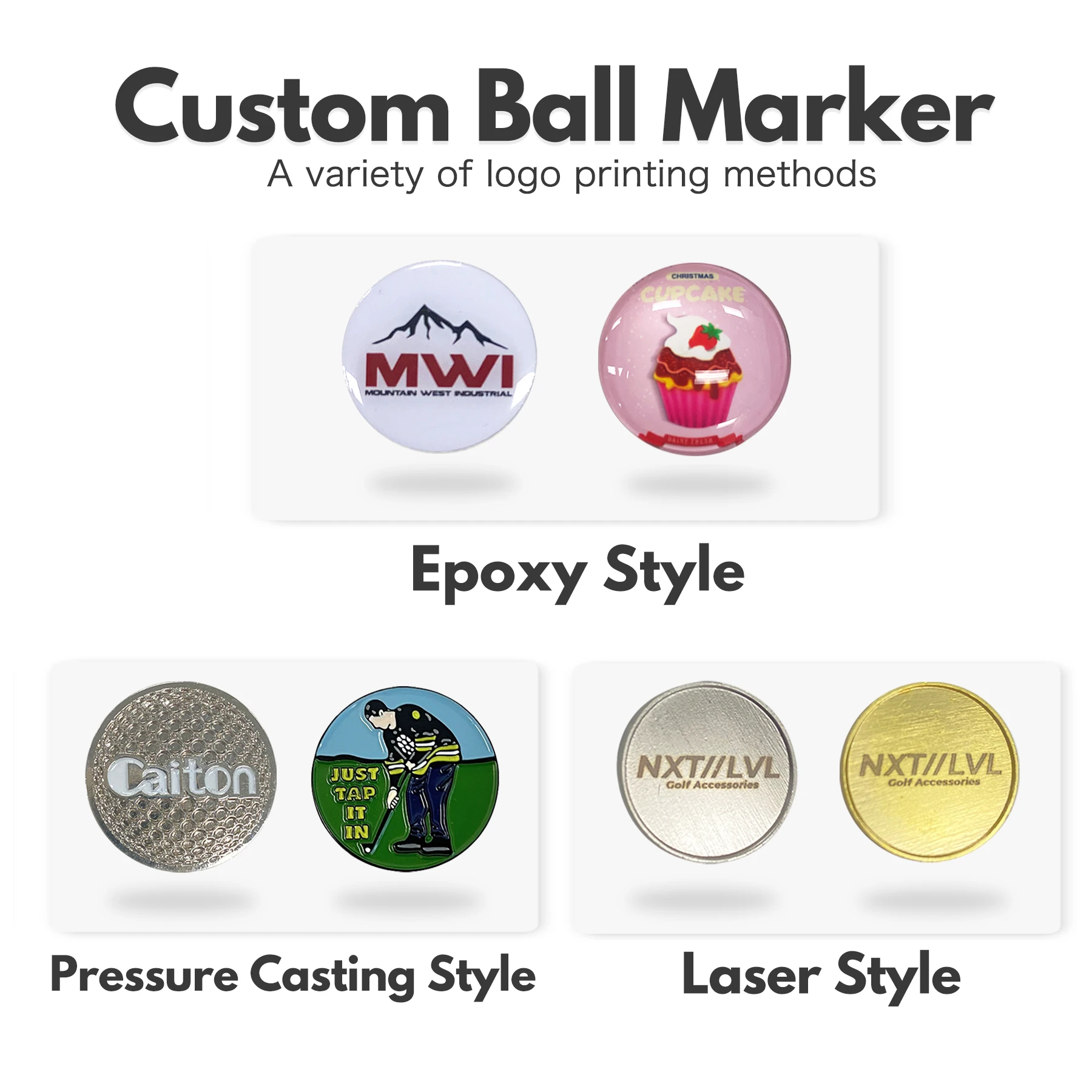 Aluminium Folding Golf Mark Divot Repair Tool All Metal With Oem Custom