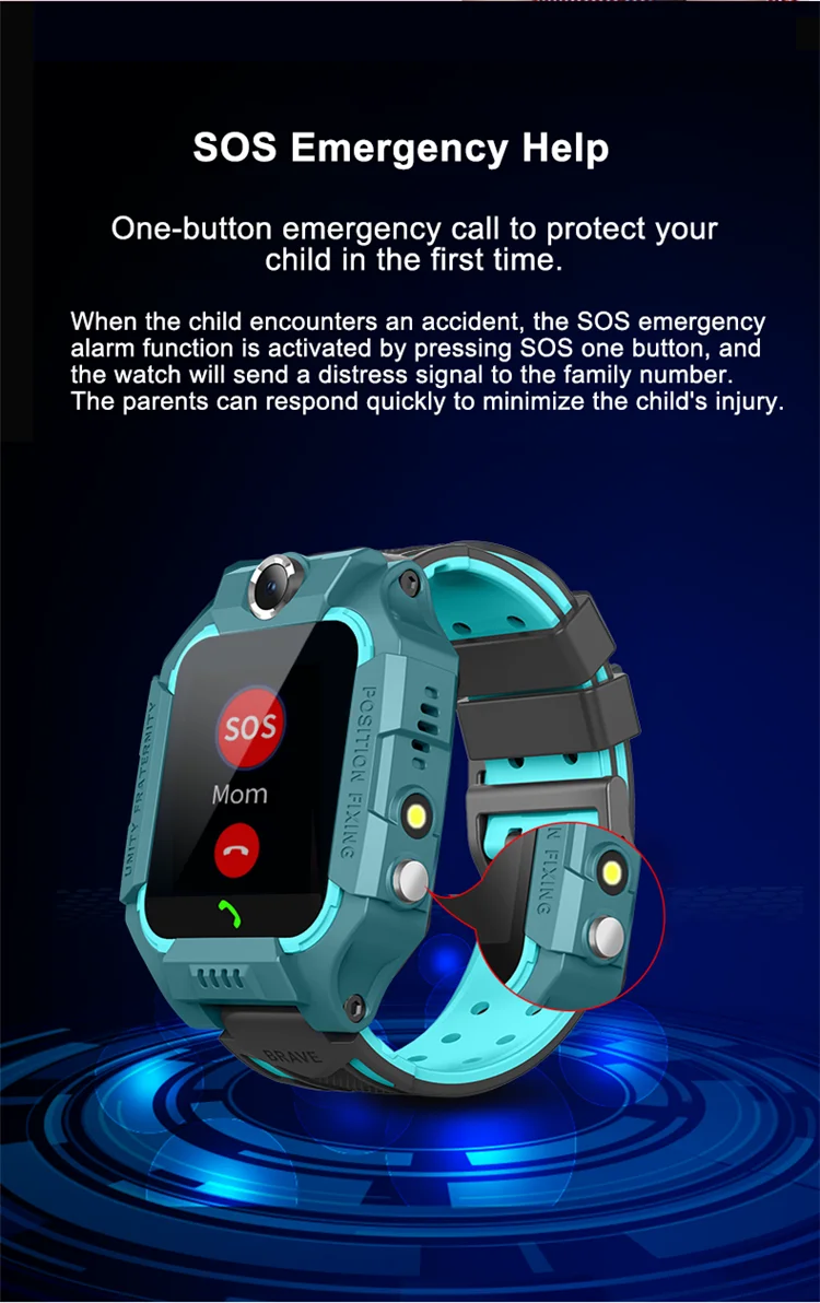 Valdus Q19: Reloj inteligente para niños resistente al agua para aventuras y seguridad