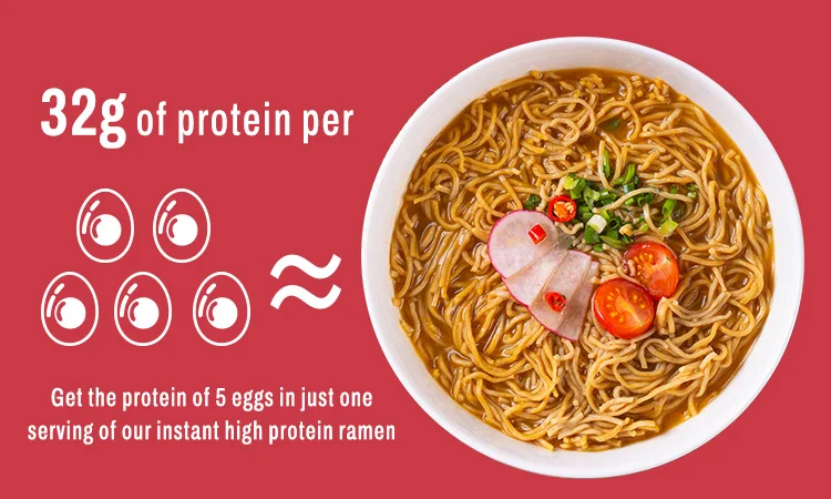 Healthy Asian Instant Noodles Vegan Air Dried Spicy Beef Flavor High ...