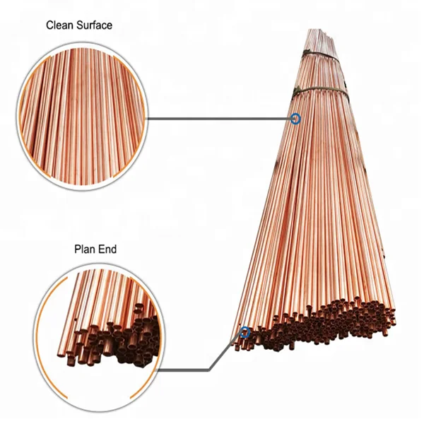 1/4 3/8 1/2 5/8 3/4 Diameter Insulated Air Conditioning Copper Tube Water Pipe and Air Conditioner Use Bronze Coil Copper Pipe