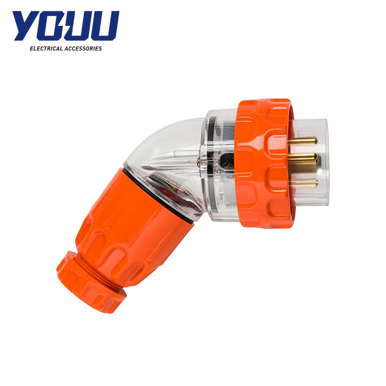 YOUU 10A Single Phase Electrical Plug 3 Flat Pin Current Adapter