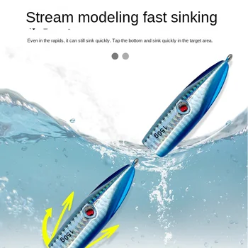 Lure Metal Jig Full-Water-Column Slow-Roll Octopus Bionic Bait Laser Lead Fish Soft Bait Double-Hook Artificial Bait Saltwater – Soft Lure – view 4