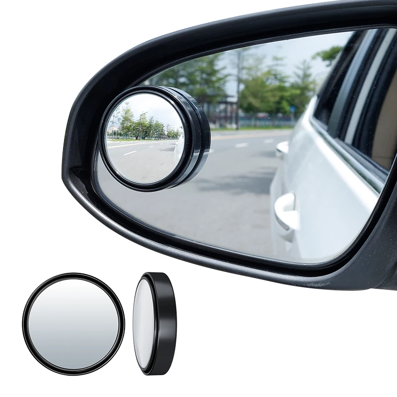 2 inch AutoE 2 PCS Wide Angle Convex car truck Auto Blind Spot Round Stick-On Side View Rearview Mirror 