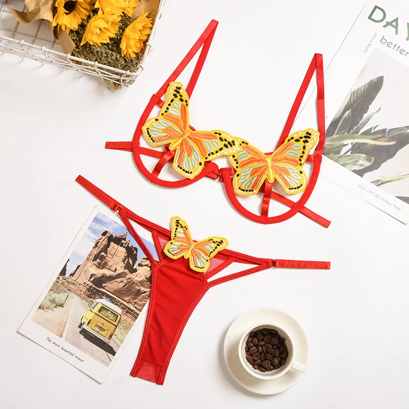 Новое поступление сексуальный открытый бюстгальтер женский комплект нижнего белья с