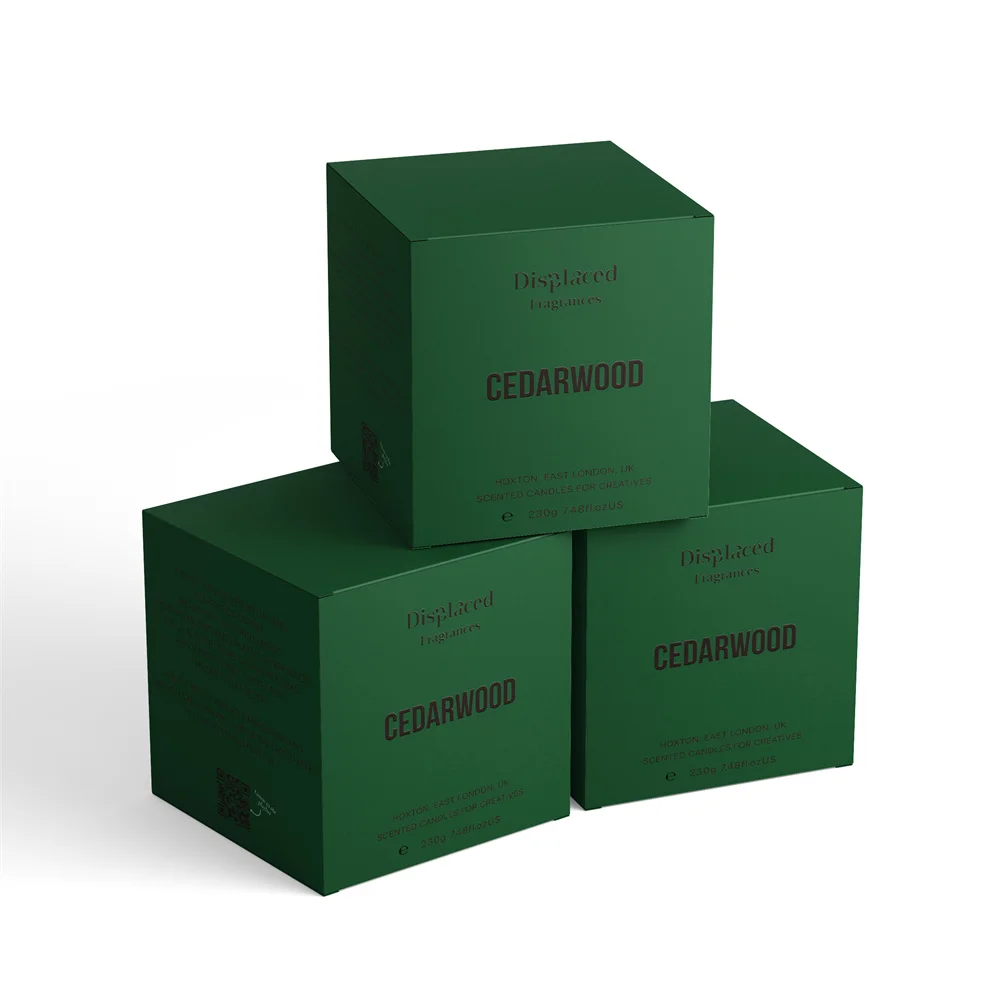 Candle Gift Box With Ribbon Custom Logo Luxury Corrugated Boxes Gift Candle Box With Your Logo