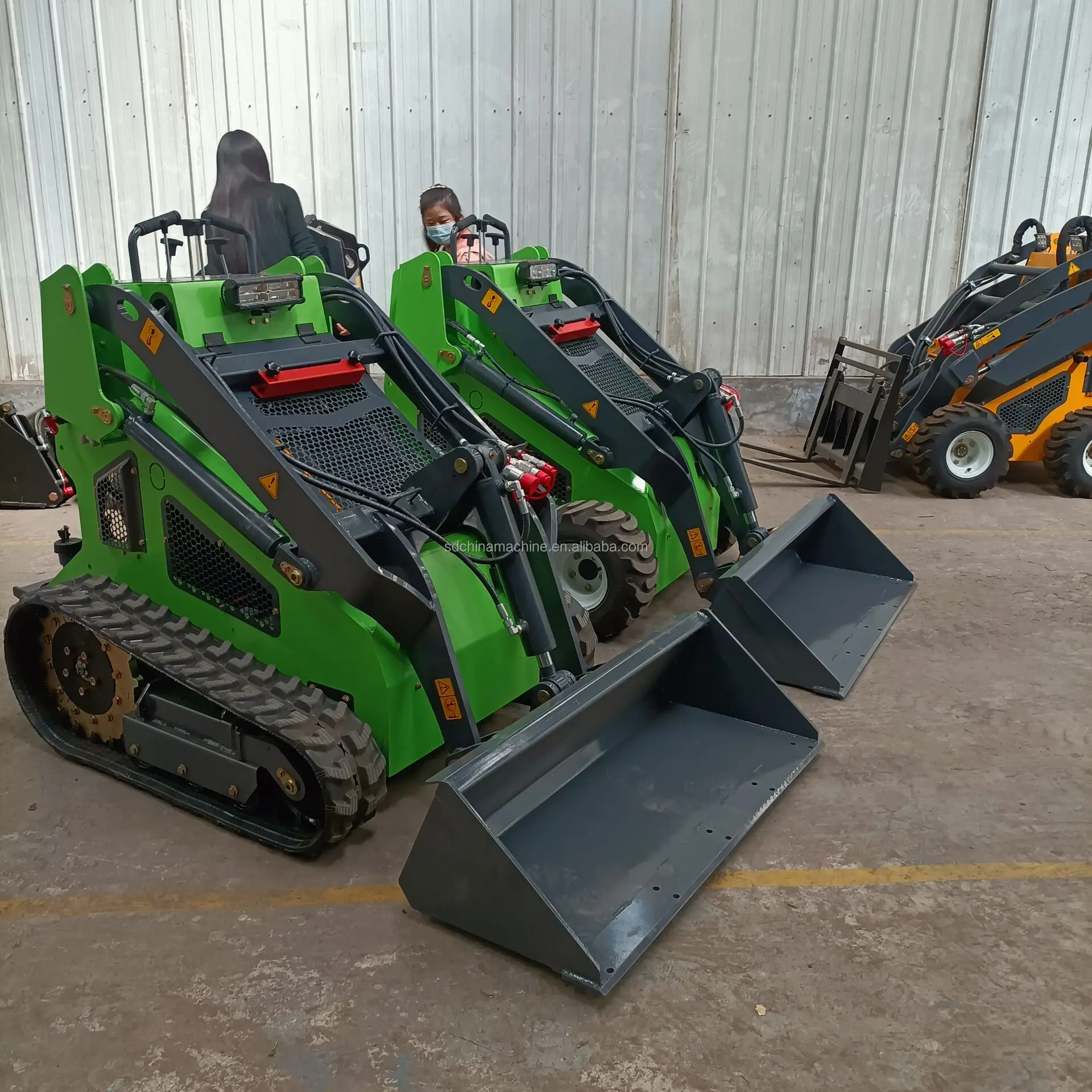 380kg Mini Skid Steer Mulcher Attachments Ht360 Mini Skid Steer Loader Diesel Engine For Sale