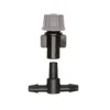Boquilla atomizadora gris individual (no ajustable) con conector en T plano.