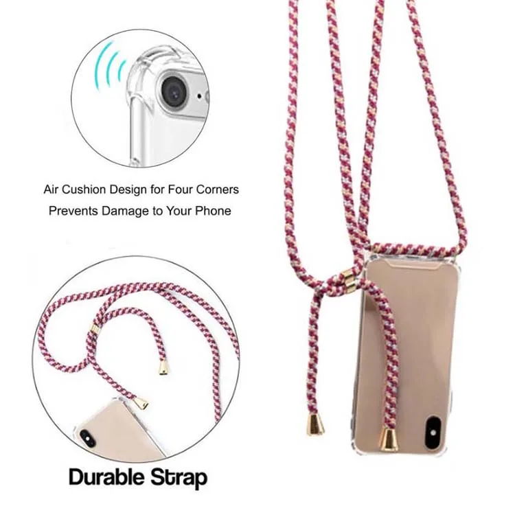 For Iphone 13 12 Case Mobile Phone Case Strap Cord Chain Lanyard Necklace Carry Cover Case for Iphone12 11 13 Pro Max Cover