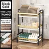 3-tier * only rack * black+gold