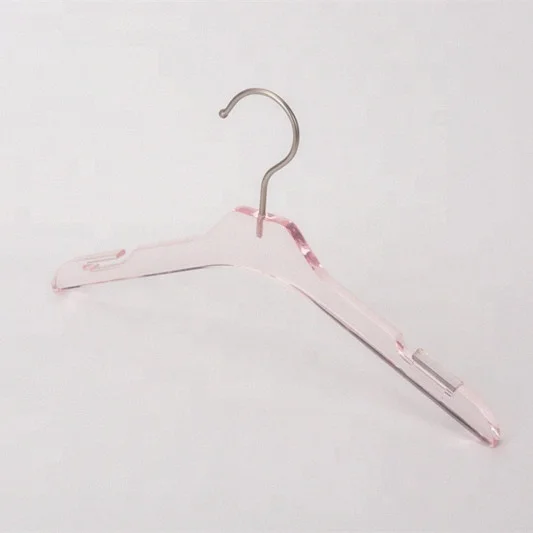 China Hot Sale Pink Glitter Plastic Clothes Hangers for Kids Babies Children  Manufacture and Factory