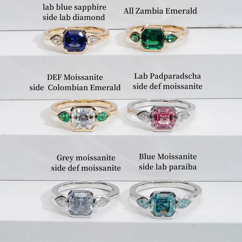 Shop Our Reddit Asscher Cut Engagement Rings with Lab Grown Diamonds - Main Image