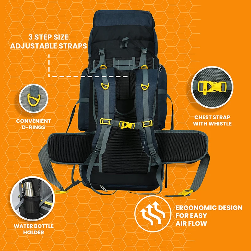 Waterproof Customer Travel Bag Travel Backpack Hiking 90 L Duffel