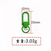 พวงกุญแจหัวเข็มขัดประตูสีเขียว MK33C2033mm วัสดุอัลลอย
