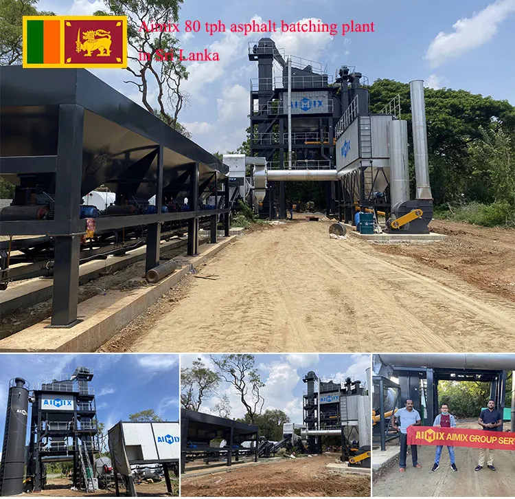 Aimix 80-я мини-асфальтосмесительная установка 80 тонн аутостатическая асфальтосмесительная