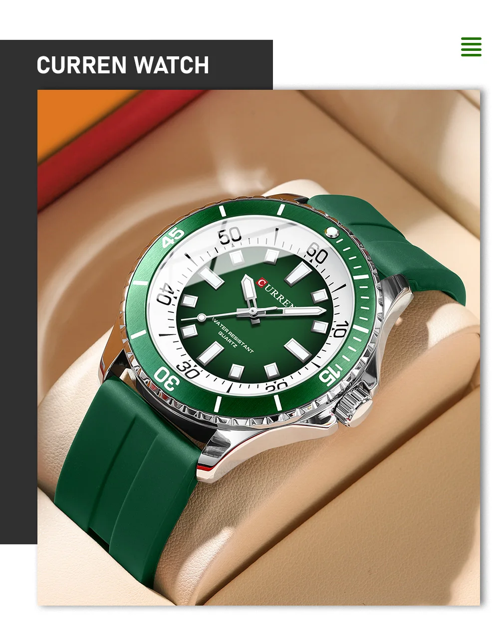 CURREN 8448 Waterproof Luminous Hands Wrist Luxury New Quartz Watches Men's Support montre homme Watches for men reloj