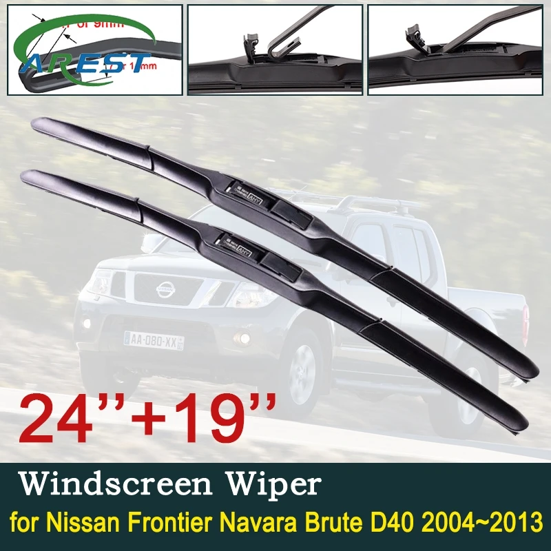 For Nissan Frontier Navara Brute D40 2004~2013 Front Windscreen Wipers Car  Accessories Car Wiper Blades Stickers 2005 2006 2007 - Buy Windscreen Wipers,Automobiles  & Motorcycles,Cheap Windscreen Wipers Product on 