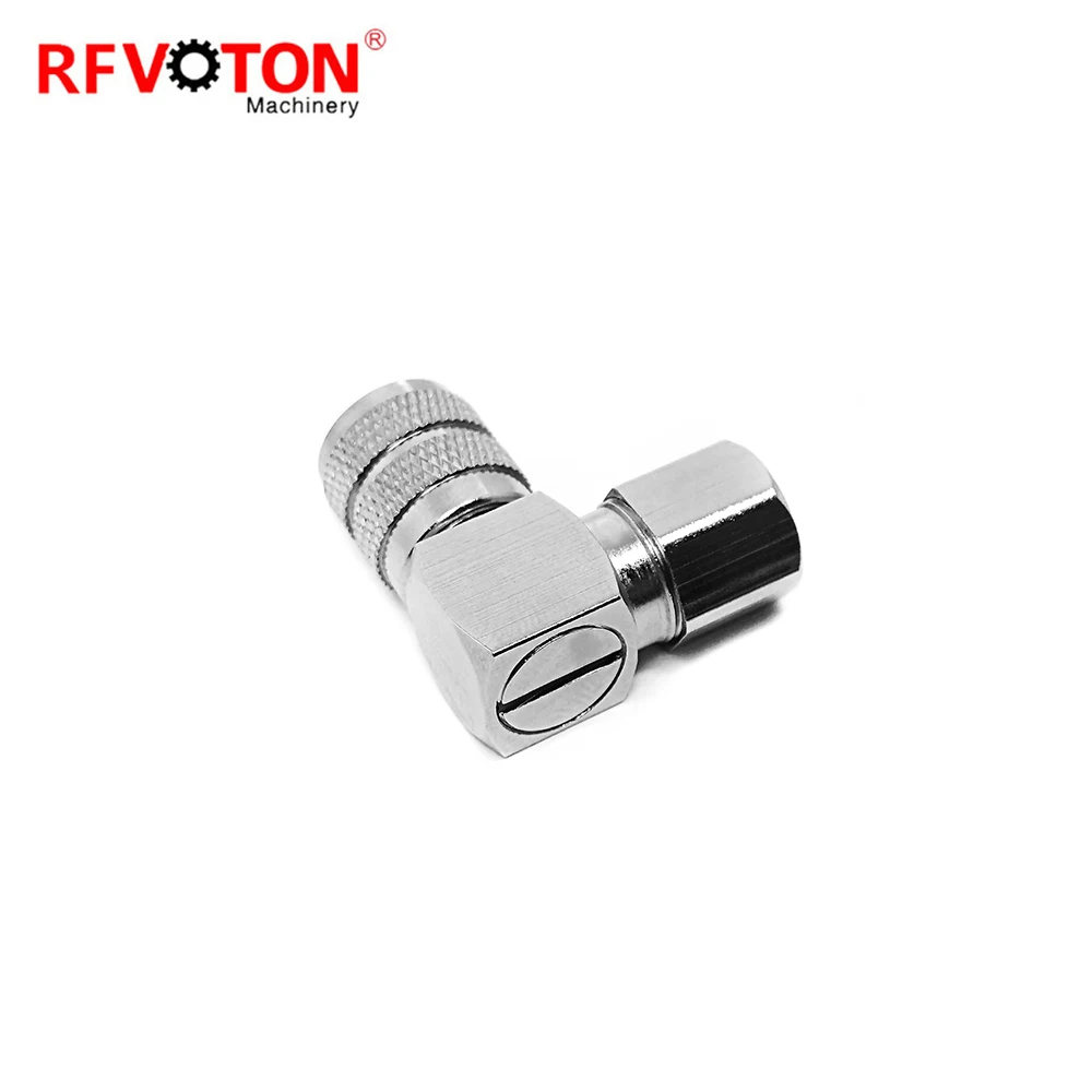RF connector 1.6-5.6 L9 type male pin RA right angle 90 degree clamp for ST212 BT3002 coaxial cable plug factory