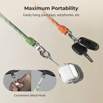 For SMALLRIG 38cm Leather & Nylon Adjustable Phone Wrist Strap Lanyard for iPhone and for Samsung product image