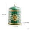 Cloches peintes en vert