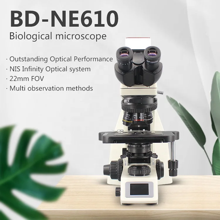 BOSHIDA NE610 Serial Trinocular Biological Microscope with ECO System and Auto Light Intensity Adjusting
