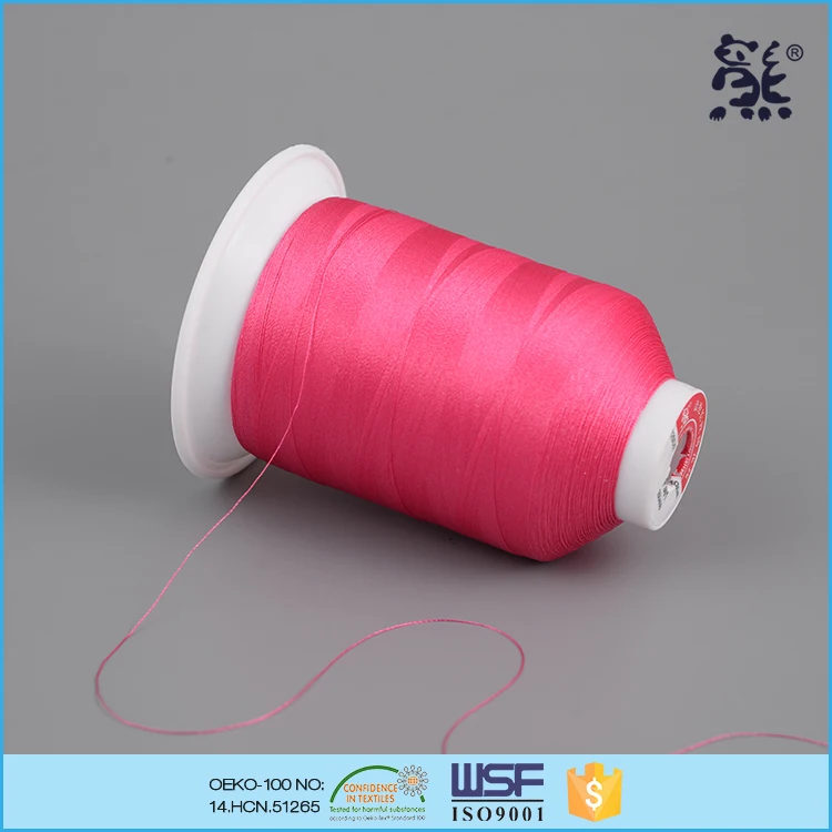 Embroidery Thread 120d/2 Trilobal Polyester Thread For Embroidery