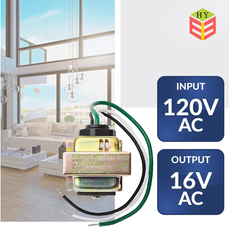 EI5730 110v 220v to 16v 24v 30va Hard Wired Doorbell Transformer  120v/240v/230v Input 36v Output