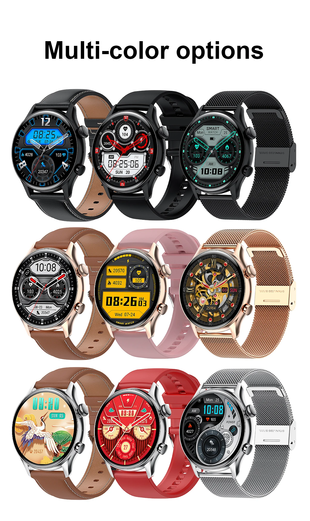 VALDUS Latest 2023 Smart Watch Luxury Full Round AMOLED Smartwatch HK8 PRO Premium Sport Smart Bracelet Smart Watch