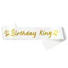 White+gold text-Birthday King