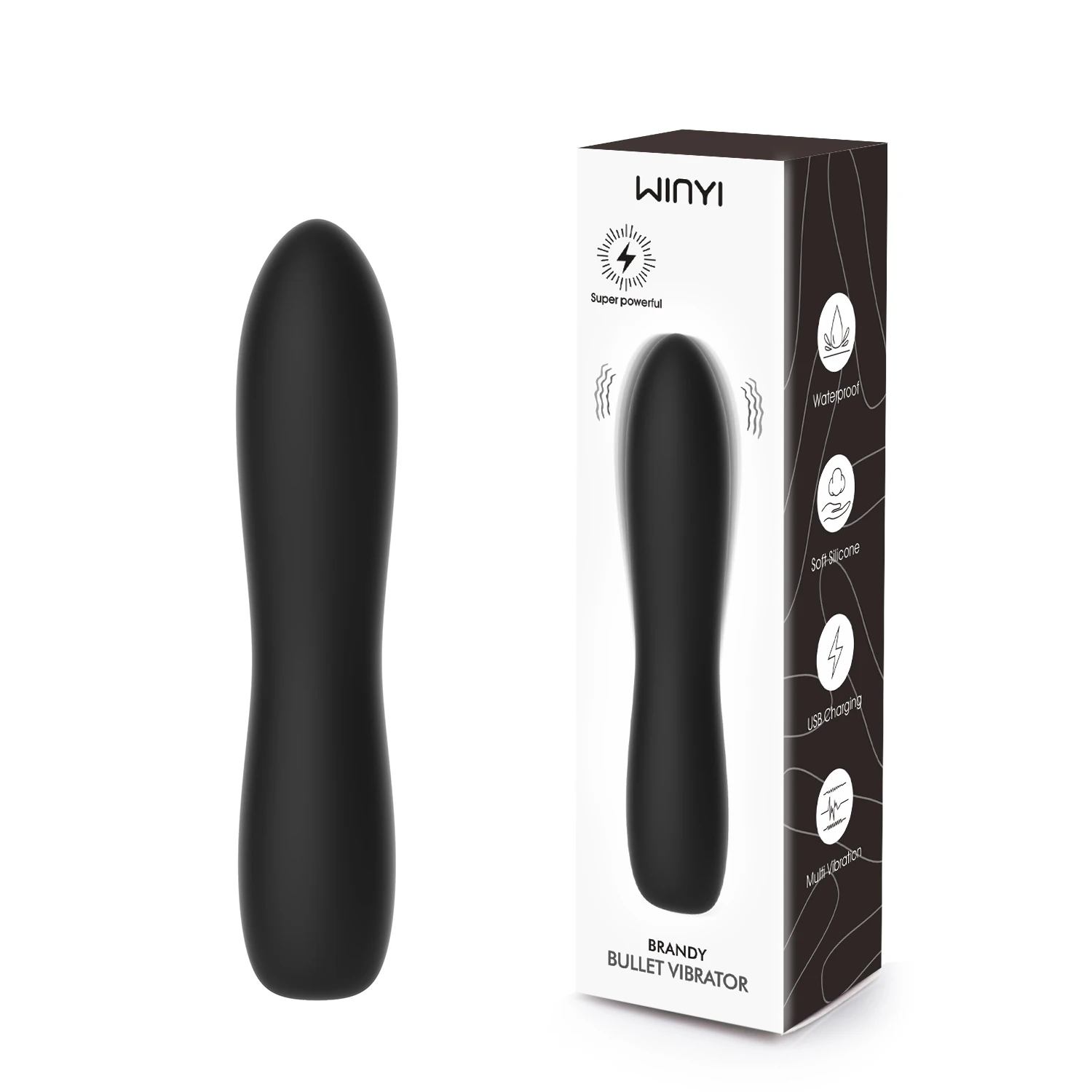 WINYI 2024 Strong Vibrating Bullet OEM ODM Adult Toys Mini Vibrating Travel  Small Stick Massager Lipstick Vibrator