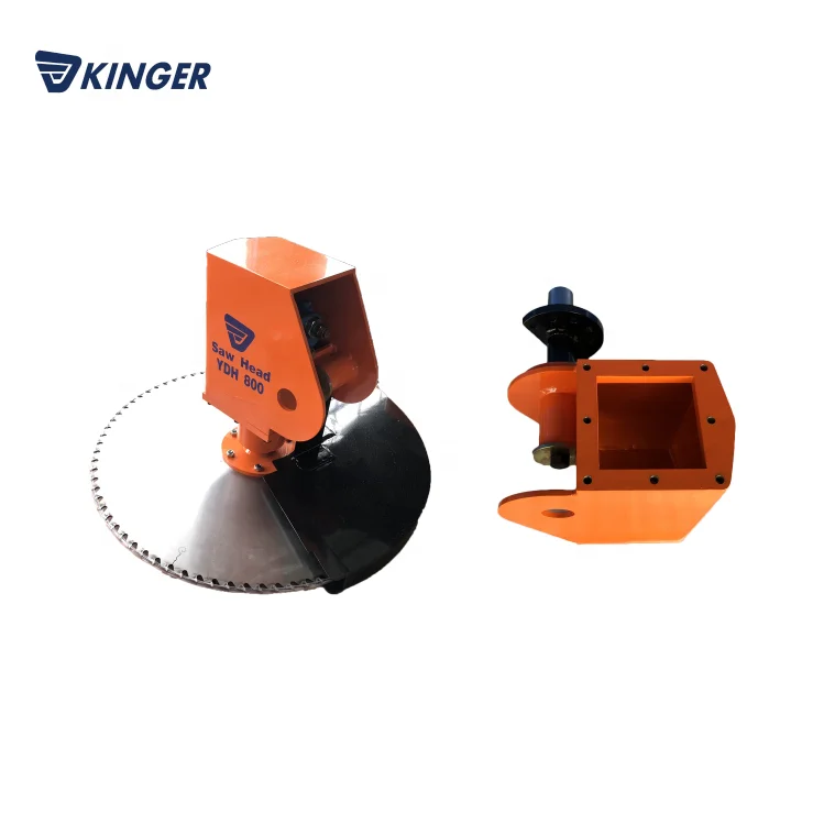 Kinger Tree Saw Attachment Mini Excavator Hydraulic Wood Cutting Saw Rock Cutting  Saw Machines