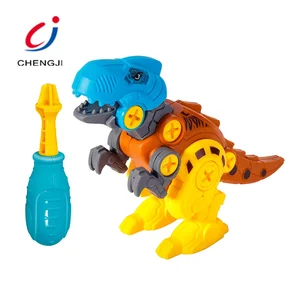 Most Popular Children Toys DIY Building Dinosaur Blocks, Plastic Toys for Kids Dinosaur Diy Assemble Blocks