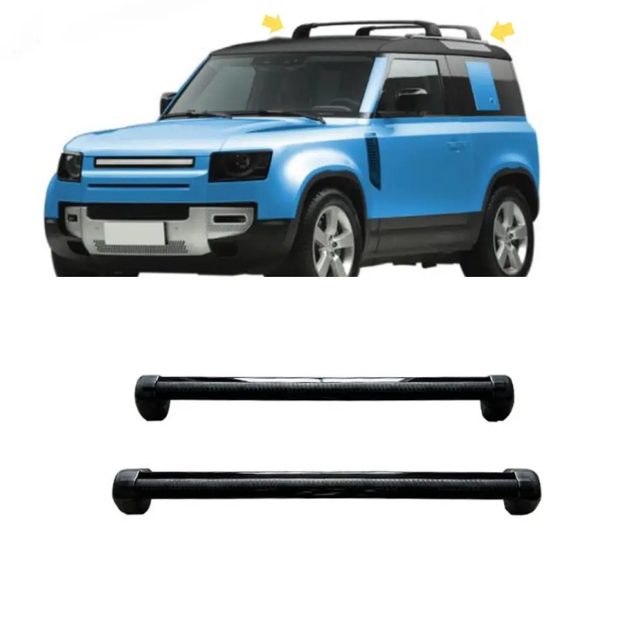 TIYPEOR Roof Rack for Land Rover Defender 110 90 2020 - 2024 Cross Bars Off-Road SUV Luggage Rail Car Modification Accessories